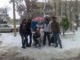 یک روز برفی در حوالی چهار راه غفاری شهر تاکستان 